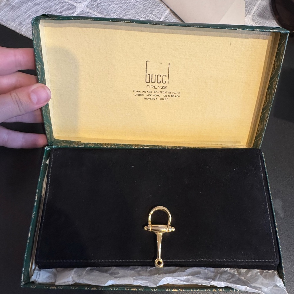 Gucci - Vintage Suede Bifold Wallet